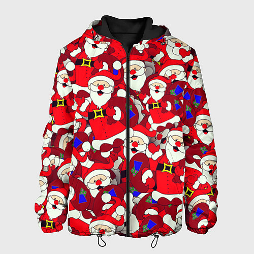 Мужская куртка Дед Санта / 3D-Черный – фото 1
