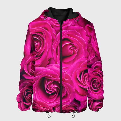 Мужская куртка Розы / 3D-Черный – фото 1