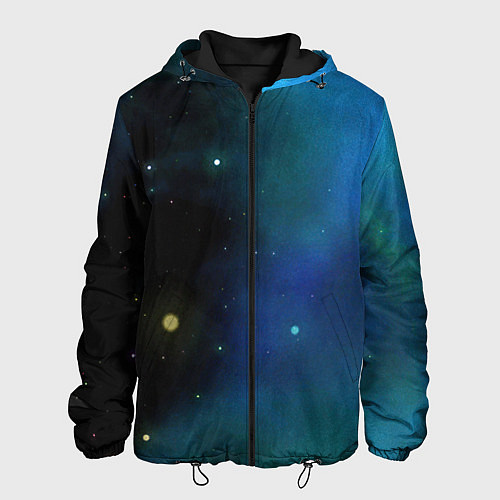 Мужская куртка Туманный космос / 3D-Черный – фото 1