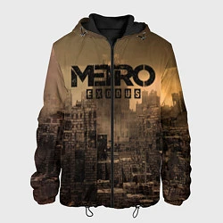 Куртка с капюшоном мужская Metro город-призрак, цвет: 3D-черный