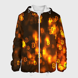 Куртка с капюшоном мужская BITCOIN KRYPTONATE, цвет: 3D-белый