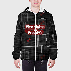 Куртка с капюшоном мужская Five Nights At Freddy, цвет: 3D-белый — фото 2