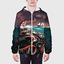 Куртка с капюшоном мужская Lovecraft, цвет: 3D-белый — фото 2