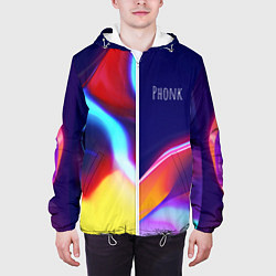 Куртка с капюшоном мужская Phonk Neon, цвет: 3D-белый — фото 2