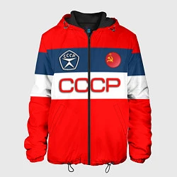Куртка с капюшоном мужская СССР, цвет: 3D-черный