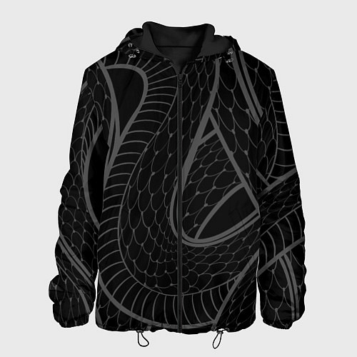 Мужская куртка Змеи / 3D-Черный – фото 1