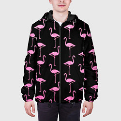 Куртка с капюшоном мужская Фламинго Чёрная, цвет: 3D-черный — фото 2