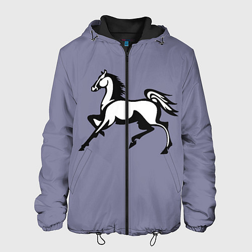 Мужская куртка Дикая лошадь / 3D-Черный – фото 1