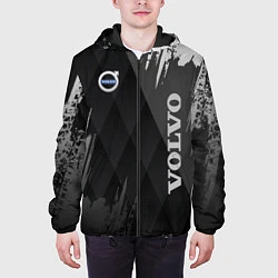 Куртка с капюшоном мужская Volvo, цвет: 3D-черный — фото 2