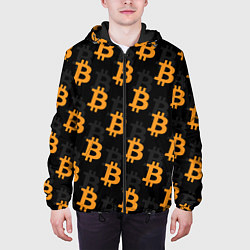 Куртка с капюшоном мужская БИТКОИН BITCOIN, цвет: 3D-черный — фото 2