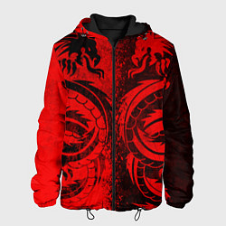 Мужская куртка BLACK RED DRAGONS TATOO