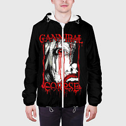 Куртка с капюшоном мужская Cannibal Corpse 2, цвет: 3D-белый — фото 2