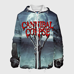 Куртка с капюшоном мужская CANNIBAL CORPSE, цвет: 3D-белый