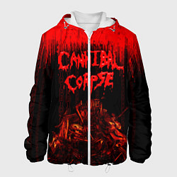 Куртка с капюшоном мужская CANNIBAL CORPSE, цвет: 3D-белый