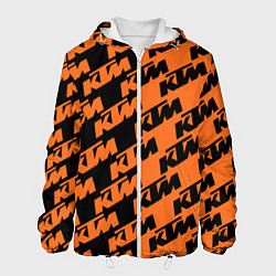 Куртка с капюшоном мужская KTM КТМ Z, цвет: 3D-белый