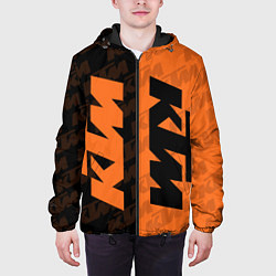Куртка с капюшоном мужская KTM КТМ Z, цвет: 3D-черный — фото 2