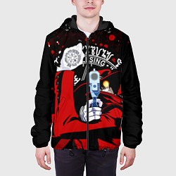 Куртка с капюшоном мужская Хеллсинг, цвет: 3D-черный — фото 2