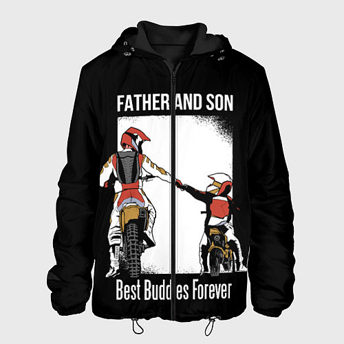 Мужская куртка Папа и сын / 3D-Черный – фото 1