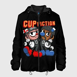 Куртка с капюшоном мужская CUP FICTION, цвет: 3D-черный