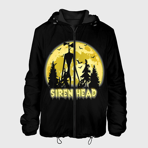Мужская куртка Siren Head Yellow Moon / 3D-Черный – фото 1