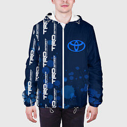Куртка с капюшоном мужская Toyota - Paint Pattern on left, цвет: 3D-белый — фото 2