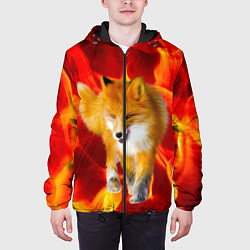 Куртка с капюшоном мужская Fire Fox, цвет: 3D-черный — фото 2