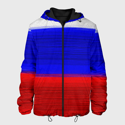 Мужская куртка Флаг России / 3D-Черный – фото 1
