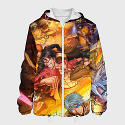 Куртка с капюшоном мужская Anime Art, цвет: 3D-белый