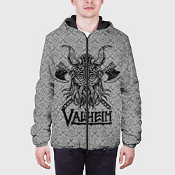 Куртка с капюшоном мужская Valheim Viking dark, цвет: 3D-черный — фото 2