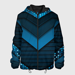 Мужская куртка 3D luxury blue abstract
