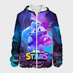 Куртка с капюшоном мужская Сквик Squeak Brawl Stars, цвет: 3D-белый