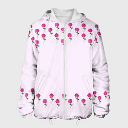 Мужская куртка Розовые цветы pink flowers