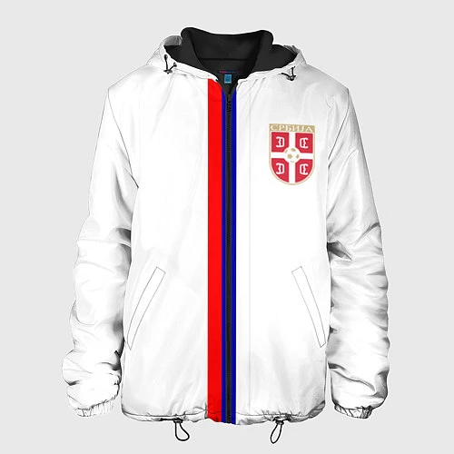 Мужская куртка Сборная Сербии / 3D-Черный – фото 1