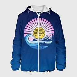 Куртка с капюшоном мужская Bondi Beach Sydney, цвет: 3D-белый