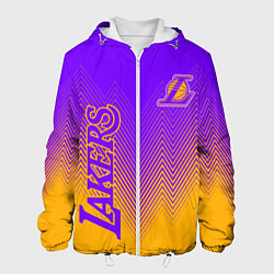 Куртка с капюшоном мужская LOS ANGELES LAKERS ЛЕЙКЕРС, цвет: 3D-белый