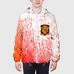 Куртка с капюшоном мужская Сборная Испании, цвет: 3D-белый — фото 2