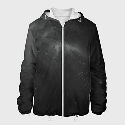 Куртка с капюшоном мужская Бескрайний космос, цвет: 3D-белый
