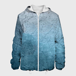 Куртка с капюшоном мужская Blue Glass, цвет: 3D-белый