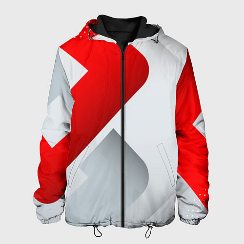 Мужская куртка 3D SPORT STYLE RED WHITE / 3D-Черный – фото 1