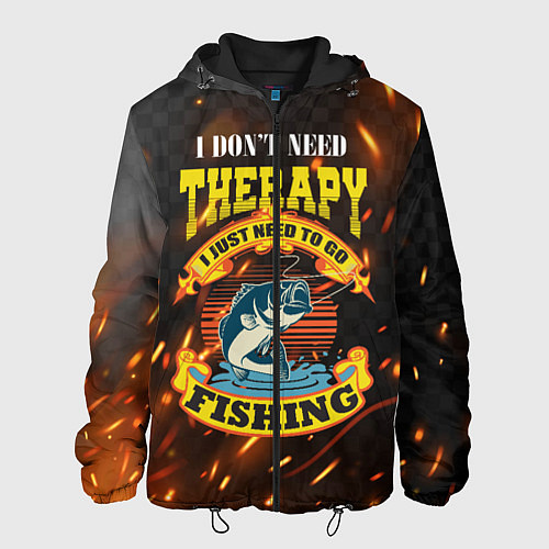 Мужская куртка Трофейная рыбалка на карпа / 3D-Черный – фото 1