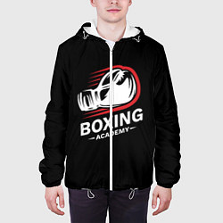 Куртка с капюшоном мужская Бокс, цвет: 3D-белый — фото 2