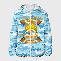 Куртка с капюшоном мужская Fishing Planet, цвет: 3D-белый