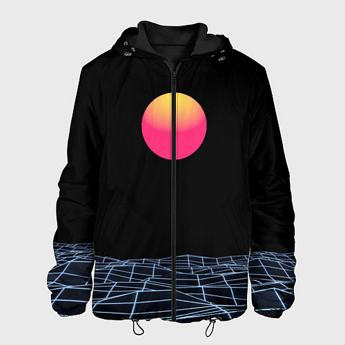 Мужская куртка Цифровой восход / 3D-Черный – фото 1
