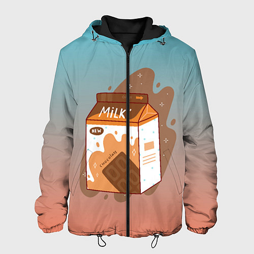 Мужская куртка Шоколадное молоко в коробке / 3D-Черный – фото 1