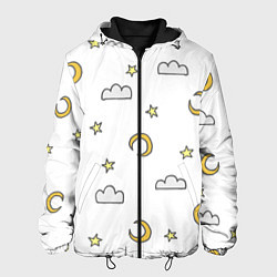 Мужская куртка Луна, звезды и облака