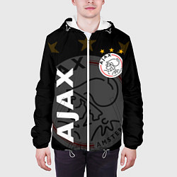 Куртка с капюшоном мужская FC AJAX AMSTERDAM ФК АЯКС, цвет: 3D-белый — фото 2