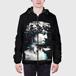 Куртка с капюшоном мужская David Glitch цвета 3D-черный — фото 2