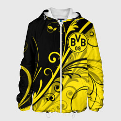 Куртка с капюшоном мужская ФК БОРУССИЯ FC BORUSSIA, цвет: 3D-белый