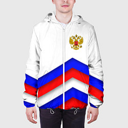 Куртка с капюшоном мужская РОССИЯ ФОРМА АБСТРАКТНЫЙ, цвет: 3D-белый — фото 2