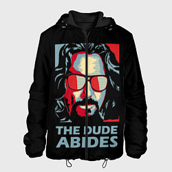 Куртка с капюшоном мужская The Dude Abides Лебовски, цвет: 3D-черный